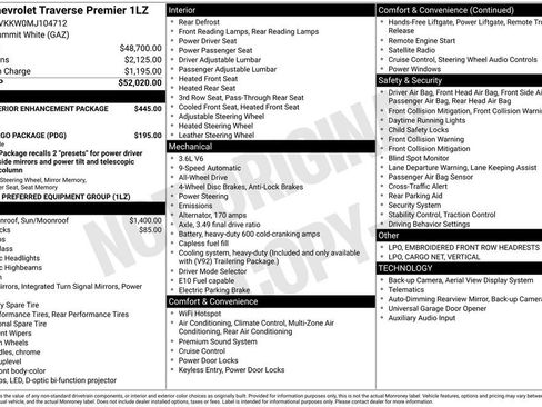Certified 2021 Chevrolet Traverse Premier image 6