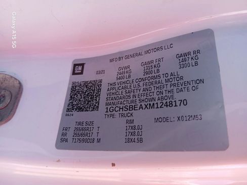 Used 2021 Chevrolet Colorado W/T w/ WT Convenience Package image 11