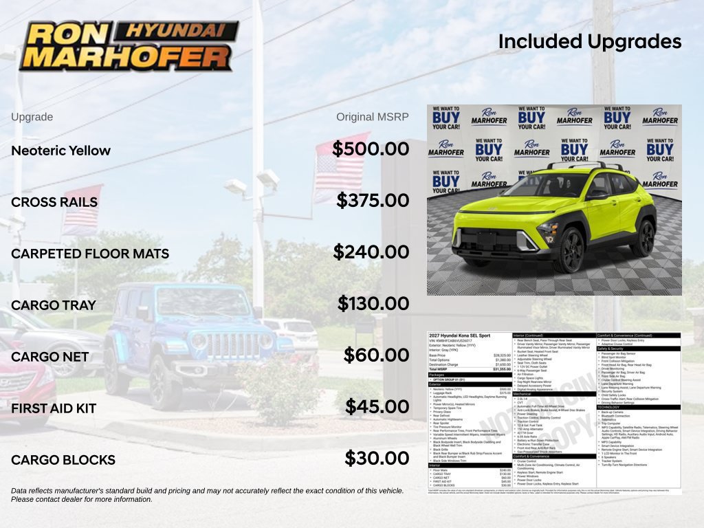 New 2027 Hyundai Kona SEL Sport AWD/4WD image 76