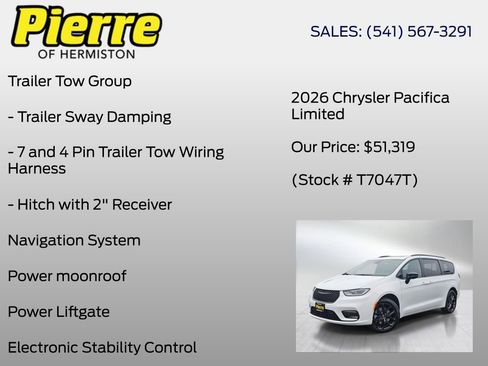 New 2026 Chrysler Pacifica Limited w/ S Appearance Package image 18