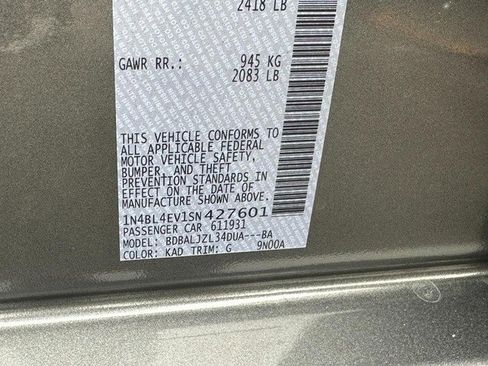 New 2025 Nissan Altima 2.5 SL image 16