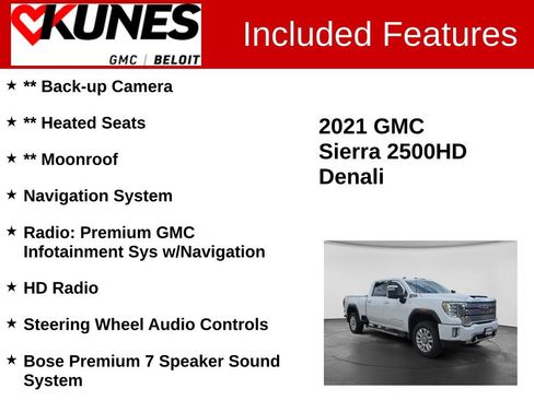 Used 2021 GMC Sierra 2500 Denali w/ Denali Ultimate Package AWD/4WD image 2