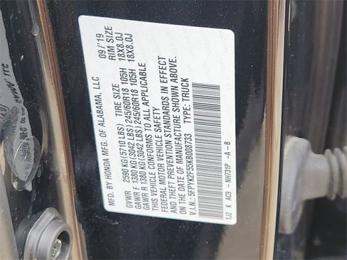 Used 2019 Honda Ridgeline RTL image 21