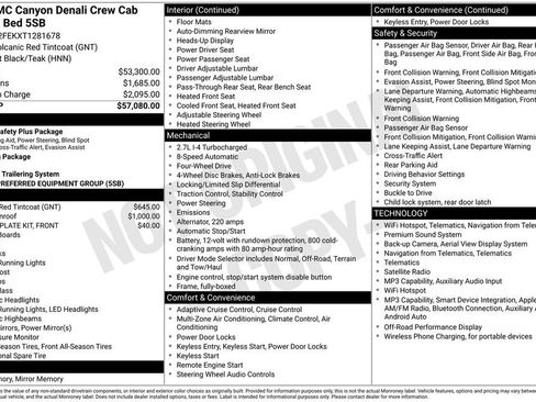 New 2026 GMC Canyon Denali AWD/4WD image 55