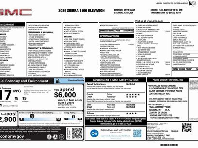 New 2026 GMC Sierra 1500 Elevation w/ Elevation Premium Package