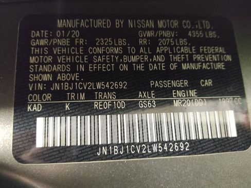 Used 2020 Nissan Rogue Sport SV w/ All-Weather Package FWD image 33