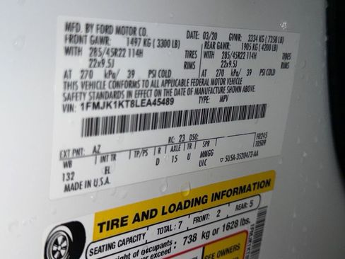 Used 2020 Ford Expedition Max Limited w/ Equipment Group 302A image 32