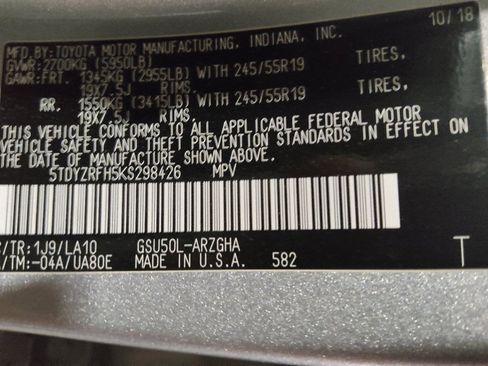 Used 2019 Toyota Highlander Limited FWD image 33