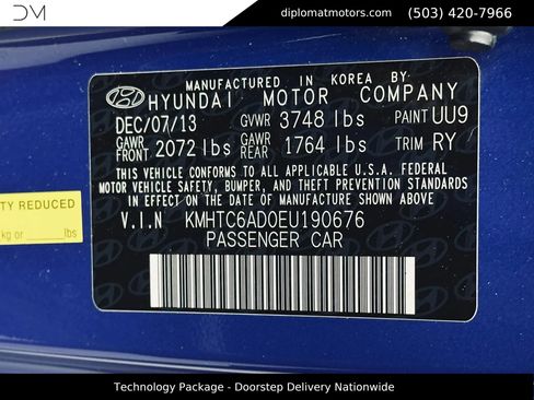 Used 2014 Hyundai Veloster w/ Technology Package 03 FWD image 47