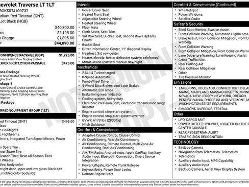 New 2026 Chevrolet Traverse LT w/ Driver Confidence Package image 35