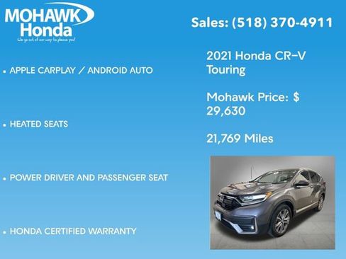 Certified 2021 Honda CR-V Touring image 16