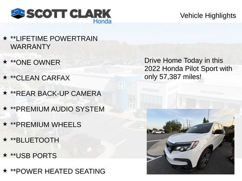 Used 2022 Honda Pilot Sport image 3