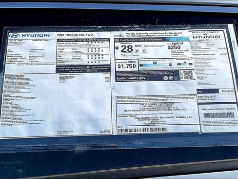 New 2026 Hyundai Tucson SEL image 13