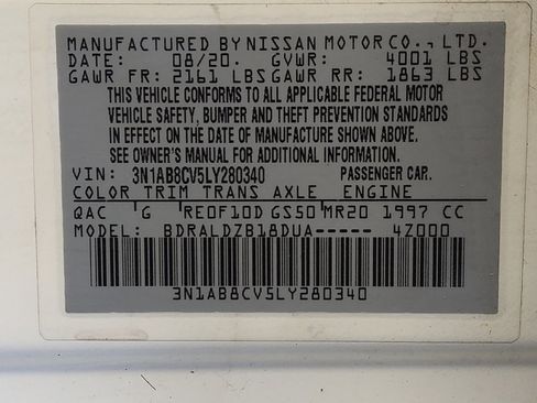 Used 2020 Nissan Sentra SV w/ Electronics Package FWD image 33