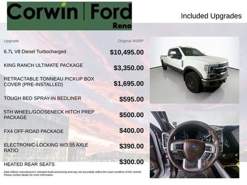 Used 2021 Ford F350 King Ranch w/ King Ranch Ultimate Package AWD/4WD image 3