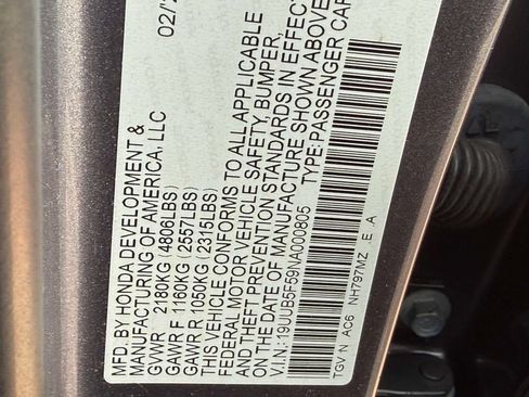 Certified 2022 Acura TLX w/ A-SPEC Pkg FWD image 30