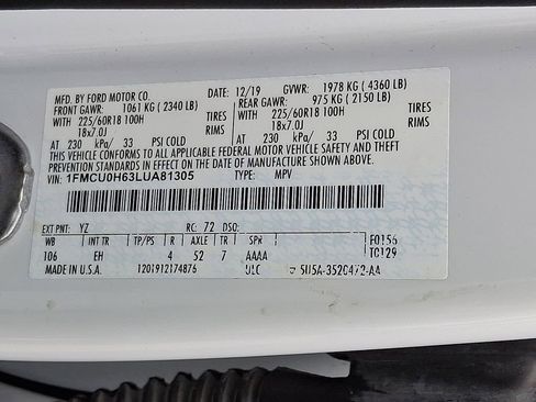 Used 2020 Ford Escape SEL image 29