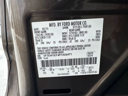 Used 2015 Ford F150 King Ranch w/ Equipment Group 601A Luxury image 39