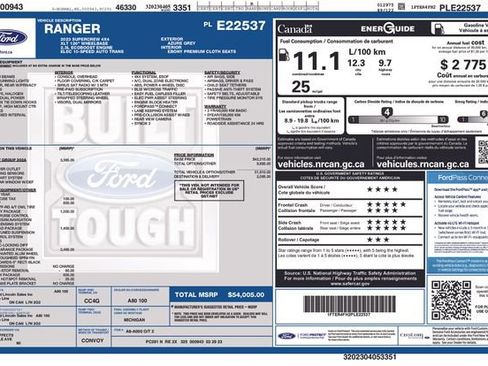 Used 2023 Ford Ranger XLT w/ Equipment Group 302A High image 6