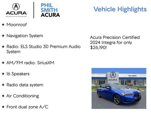 Certified 2024 Acura Integra A-Spec FWD image 5
