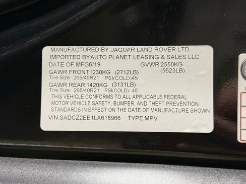 Used 2020 Jaguar F-PACE SVR AWD/4WD image 44