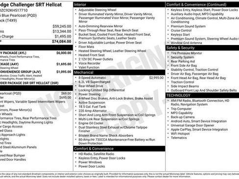 Used 2019 Dodge Challenger SRT Hellcat w/ Widebody Package RWD image 3