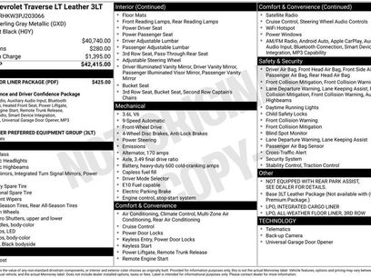 Used 2023 Chevrolet Traverse LT w/ LPO, Floor Liner Package