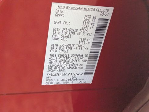 Certified 2024 Nissan Pathfinder SV w/ Lighting Package (N92) image 30