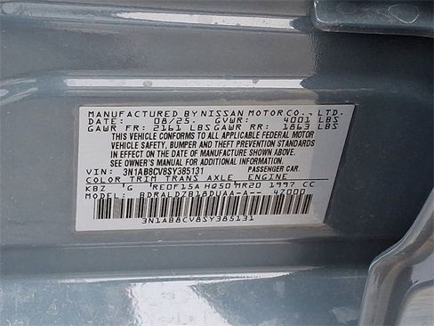 New 2025 Nissan Sentra SV w/ All-Weather Package image 9