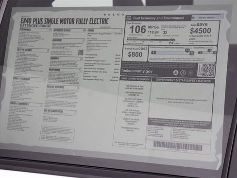 New 2026 Volvo EX40 Plus w/ Climate Package image 17