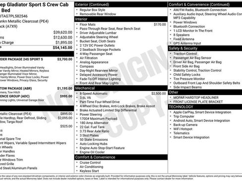 Used 2023 Jeep Gladiator Sport AWD/4WD image 2