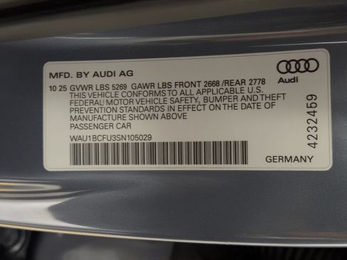 Certified 2025 Audi A5 2.0T Premium w/ 19" Wheel Package AWD/4WD image 27