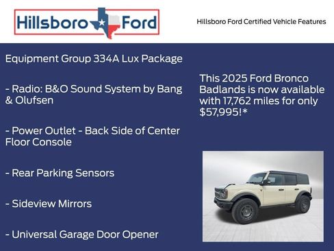 Certified 2025 Ford Bronco Badlands AWD/4WD image 13