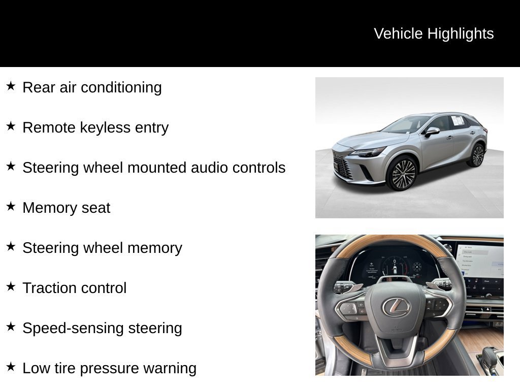 Used 2025 Lexus RX 350 Premium Plus w/ Convenience Package AWD/4WD image 17