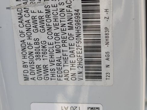 Used 2022 Honda Civic Sport image 22