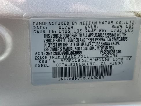 Used 2024 Nissan Versa S w/ S Plus Package FWD image 38