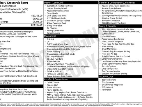 Certified 2024 Subaru Crosstrek 2.5i Sport AWD/4WD image 35