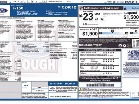 Used 2023 Ford F150 King Ranch w/ Equipment Group 601A High image 4