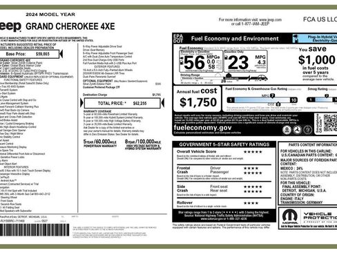Used 2024 Jeep Grand Cherokee Limited 4xe AWD/4WD image 4