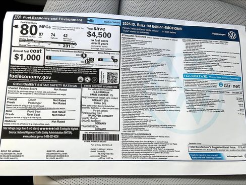 New 2025 Volkswagen ID. Buzz 1st Edition image 32