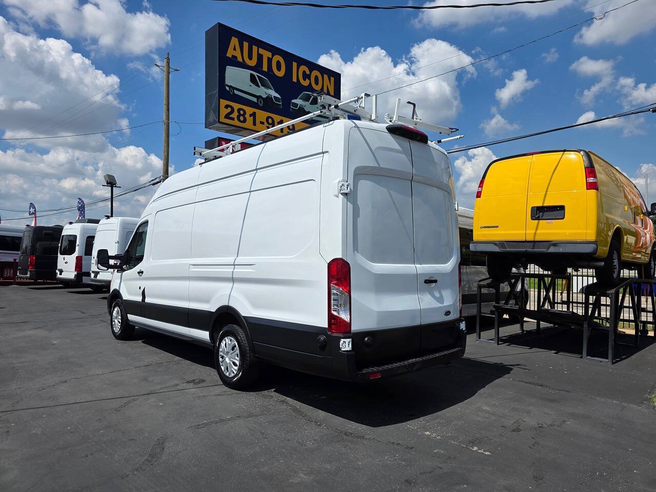 Used 2021 Ford Transit 350 148 High Roof Extended w/ Exterior Upgrade Package RWD image 25