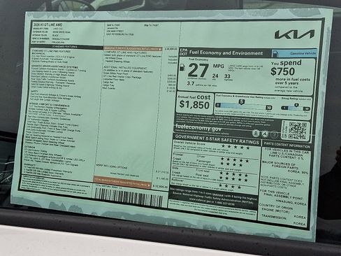 New 2026 Kia K5 GT-Line w/ GT-Line Red Interior Package image 18