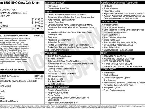 New 2026 RAM 1500 RHO w/ RHO Level 1 Equipment Group image 44