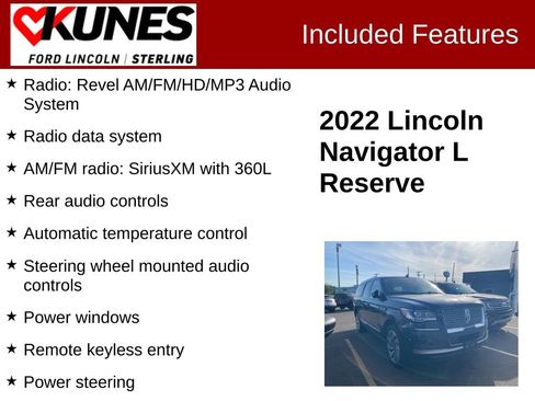 Used 2022 Lincoln Navigator L Reserve AWD/4WD image 2