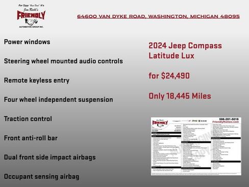 Used 2024 Jeep Compass Latitude AWD/4WD image 4