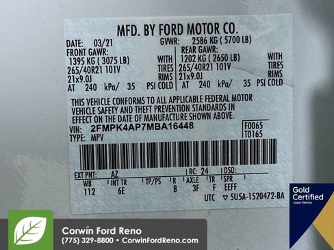 Used 2021 Ford Edge ST w/ Equipment Group 401A AWD/4WD image 38