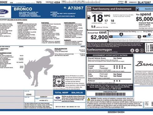Used 2025 Ford Bronco Heritage Edition AWD/4WD image 50