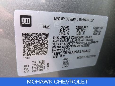 Certified 2025 Chevrolet Tahoe RST w/ Comfort Package AWD/4WD image 36
