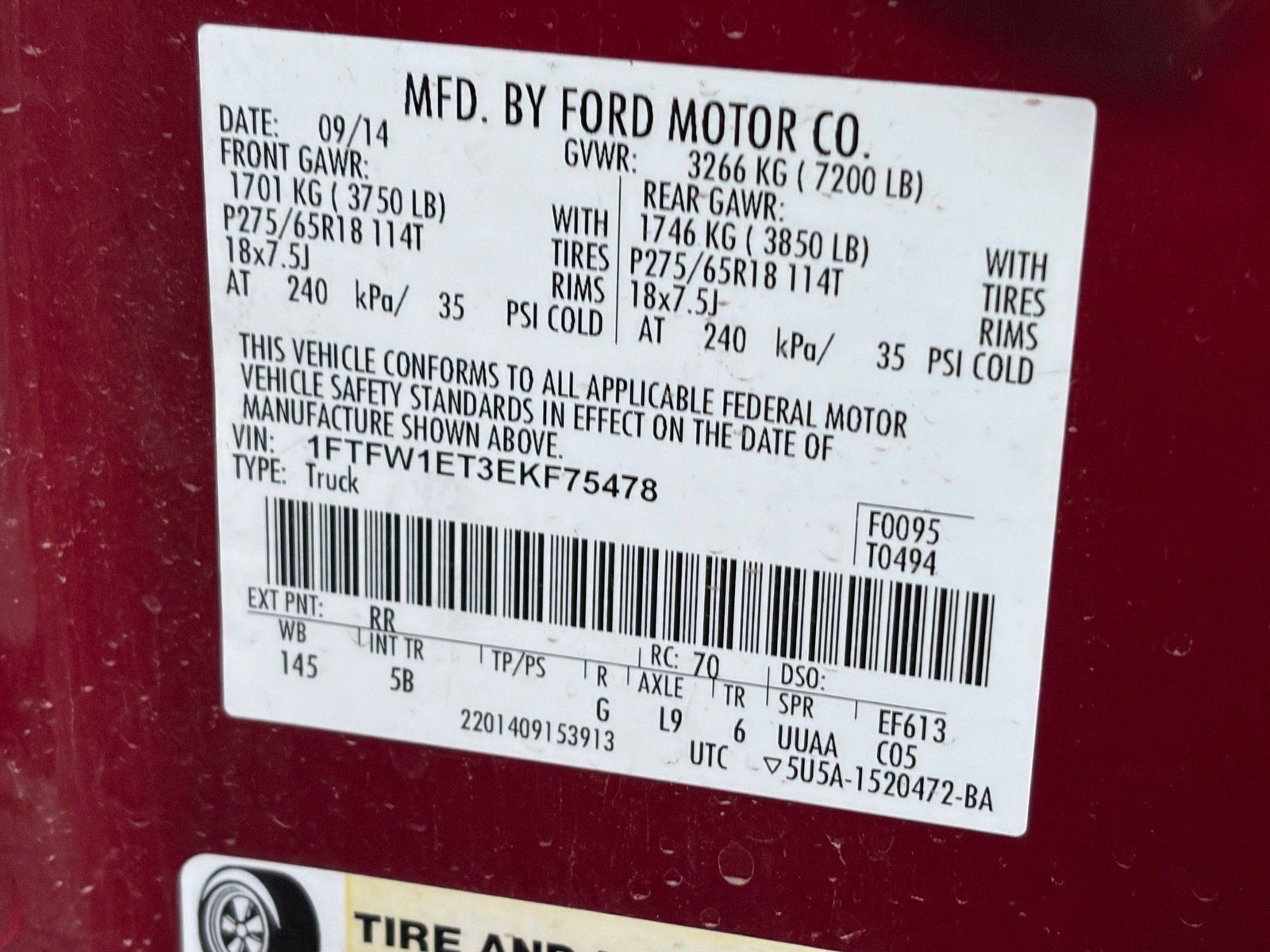 Used 2014 Ford F150 FX4 w/ Equipment Group 402A Luxury AWD/4WD image 12