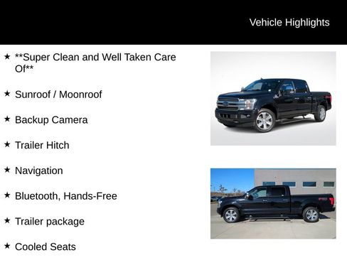 Used 2020 Ford F150 Platinum w/ Equipment Group 701A Luxury image 16